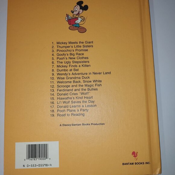 2 Walt Disney: Bantam Book "Road to Reading" and "Mickey Finds a Kitten" Good HC - Picture 8 of 12